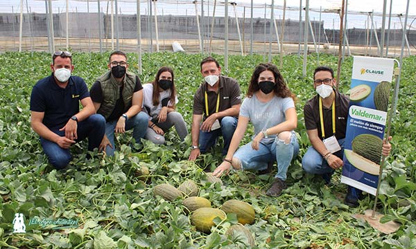 Equipo técnico de Agroejido en la jornada de melón Valdemar de HM.Clause. / joseantonioarcos.es