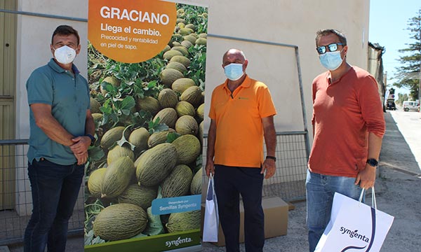 Jornada de campo de melón Graciano en Adra.