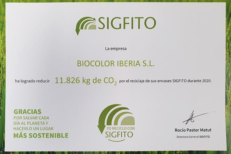 Bioline reduce 12 toneladas de CO2 con el reciclaje SIGFITO