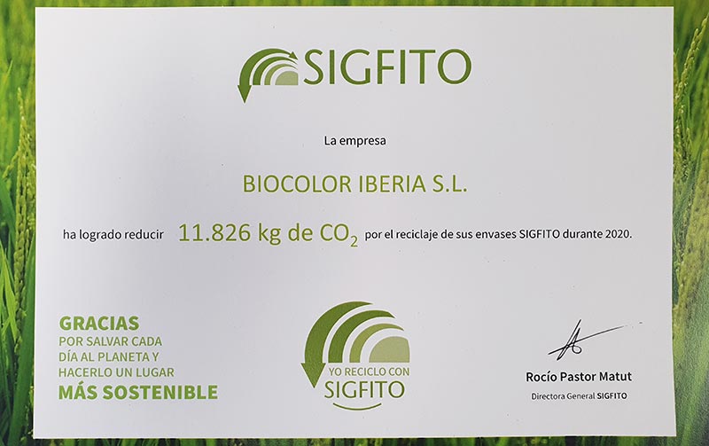 Bioline reduce 12 toneladas de CO2 con el reciclaje SIGFITO
