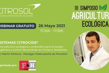 Día 26 de mayo. Sistemas Citrocide en el III Simposio de Agricultura Ecológica