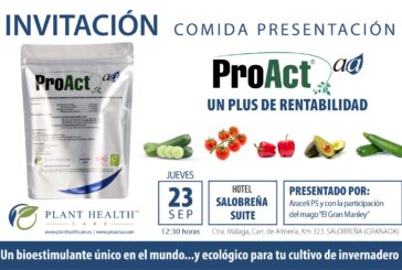 Día 23 de septiembre. Presentación del bioestimulante ProAct de Plant Health Care. Salobreña