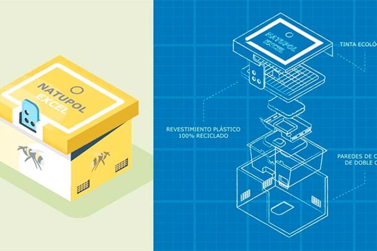 Nuevas colmenas con materiales reciclados