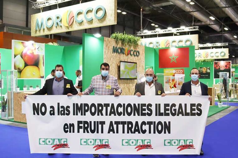 Coag protesta en Fruit Attraction contra las importaciones de Marruecos