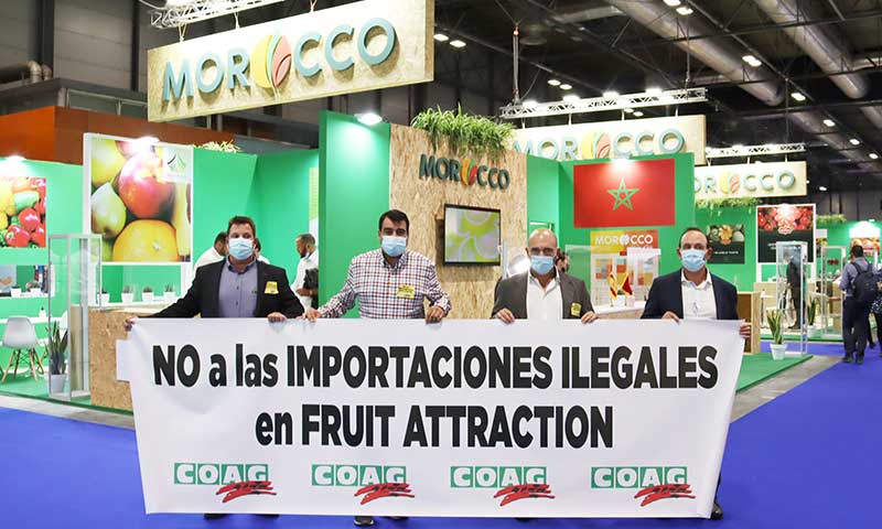 Coag protesta en Fruit Attraction contra las importaciones de Marruecos