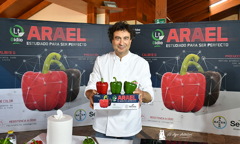 El chef Pepe Rodríguez, embajador del pimiento Arael de Seminis. /agroautentico.com