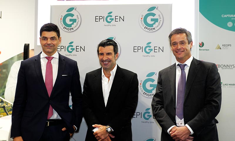 Luis Figo ficha como embajador de la marca Epigen Healthy Bite