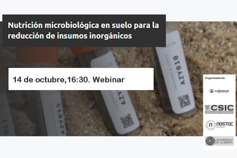 Día 14 de octubre. Webinar sobre la nutrición microbiológica en suelo