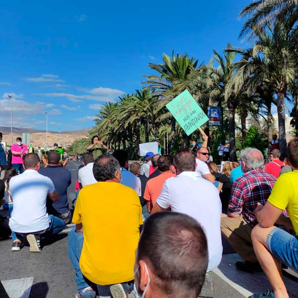 Protesta de agricultores 8 de octubre en Almería. /agroautentico.com