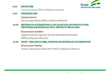 Día 25 de noviembre. Materiales alternativos a los plásticos en horticultura protegida