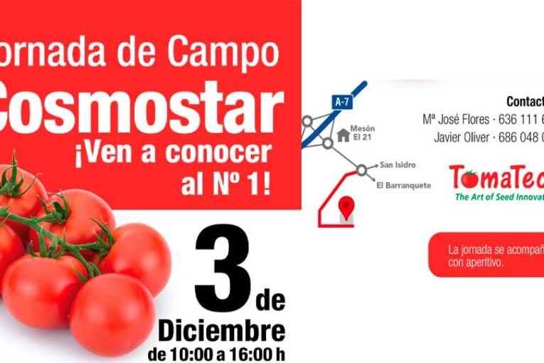 Día 3 de diciembre. Jornada de campo de Tomatech