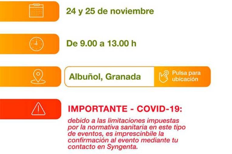Día 24 y 25 de noviembre. Jornadas de cherry de Syngenta en Albuñol