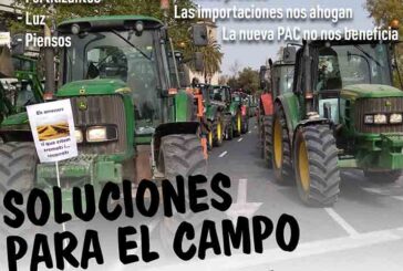 Tabla reivindicativa de los agricultores hoy en Valencia
