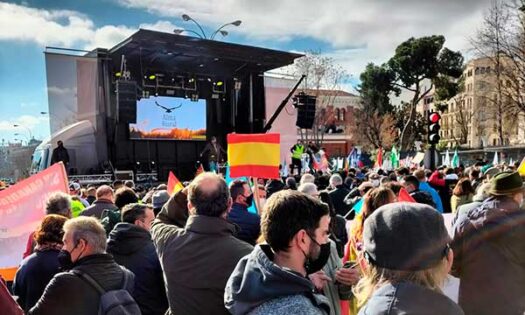 Alma Rural lectura de manifiestos en la protesta del 23 de enero en Madrid. / agroautentico.com