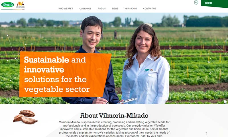 Vilmorin-Mikado presenta su sitio web institucional