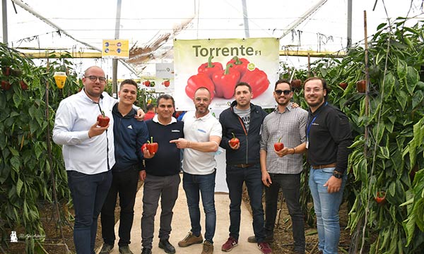 Miembros de Argenta con agricultores y técnicos del semillero Cristalplant. / agroautentico.com