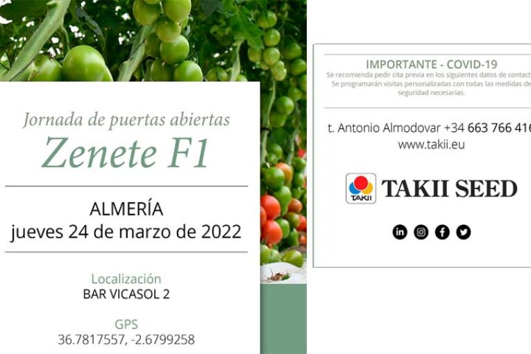 Día 24 de marzo. Jornada de tomate de Takii Seed