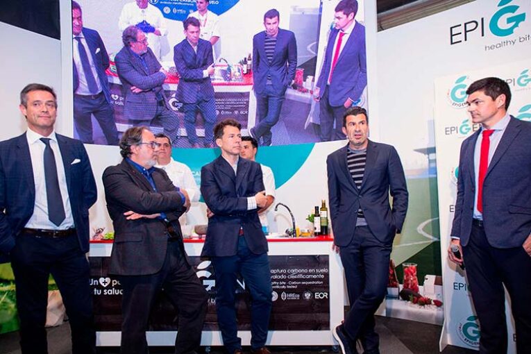 Luis Figo y José Álvarez presentan Epigen Healthy Bite en Salón Gourmets