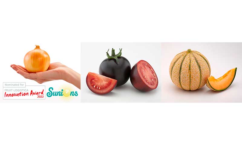 Tomate RedNoir, cebolla Sunions, melón Sunup y Galkia de BASF en Berlín