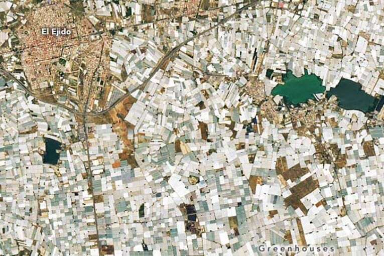 Fascinación desde el Espacio por nuestros invernaderos solares