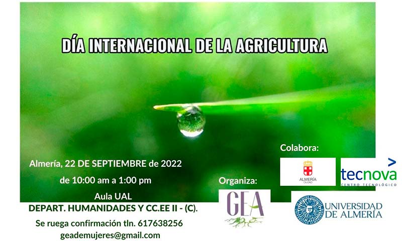 Día 22 de septiembre. ‘Presente y futuro de la agricultura’, Gea de Mujeres