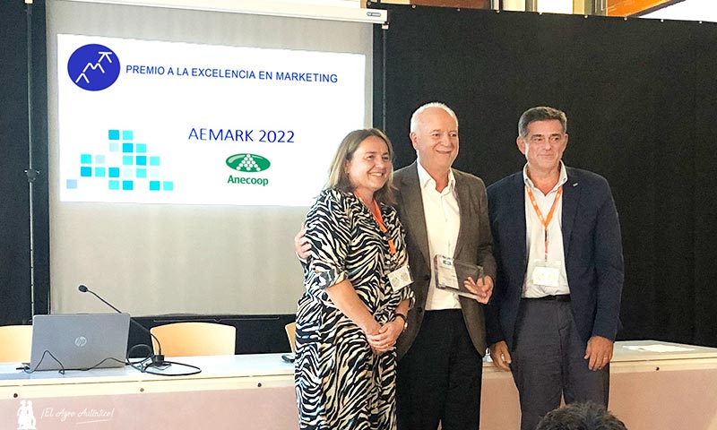 Anecoop recibe el premio a la excelencia en marketing de manos de AEMARK