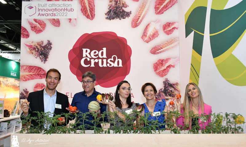 Equipo de Gautier en Fruit Attraction 2022 con la lechuga Red Crush como gran protagonista / agroautentico.com
