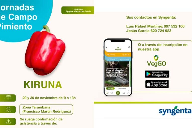 Días 29 y 30 de noviembre. Jornada de pimiento de Syngenta