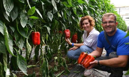 Marina García y Nico Robles con Iriarte / agroautentico.com