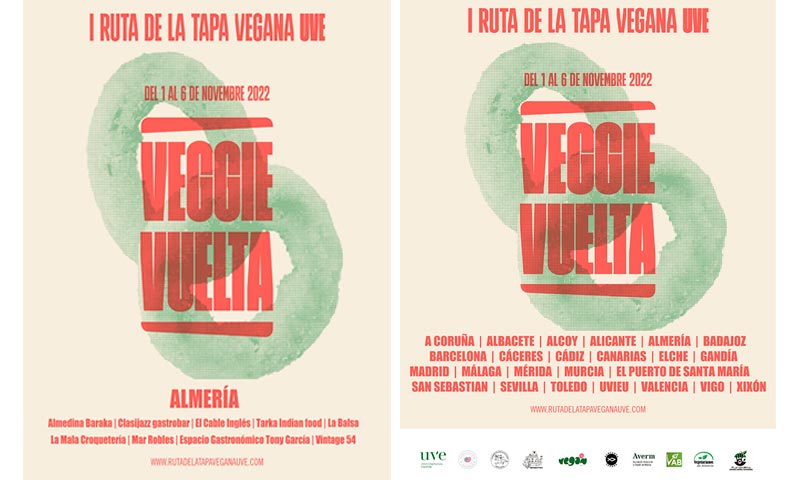 La UVE lanza Veggie Vuelta, primera ruta de la tapa vegana