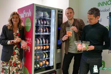 Máquina de vending, muro de hortalizas, caja saludable y podcast de Unica