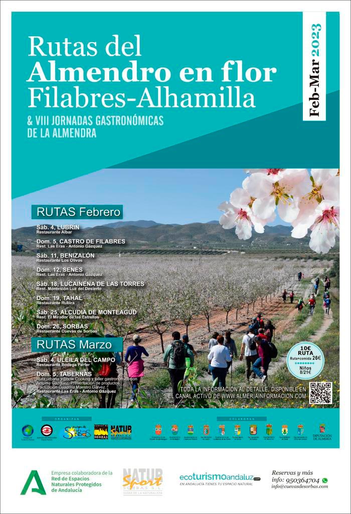 Rutas del Almendro en Flor Filabres Alhamilla 2023