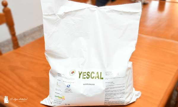 Yescal, sulfato cálcico, en formato de 5 kg-groautentico.com