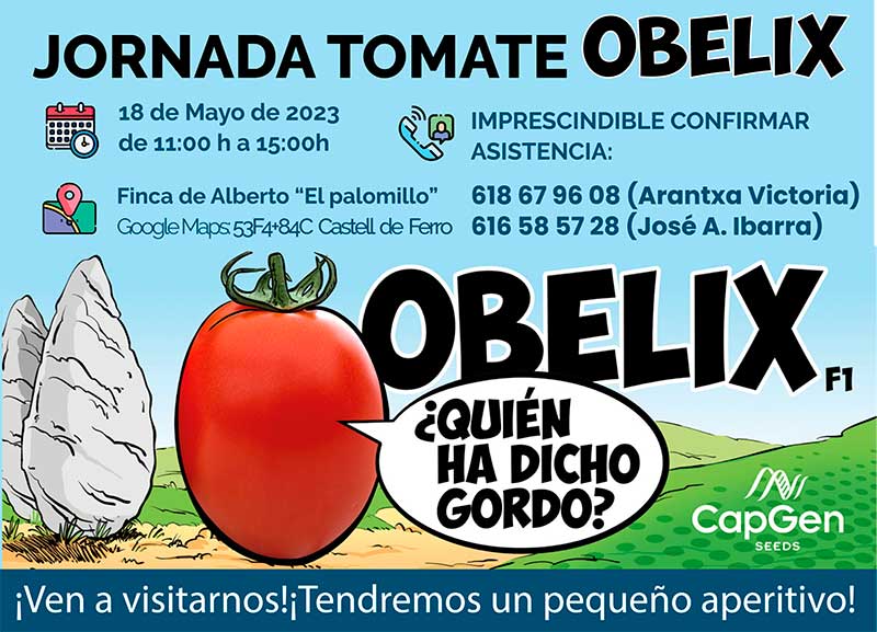 Día 18 de mayo. Jornada de tomate Obelix