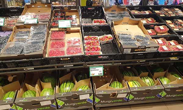 Las sandías de la cooperativa Murgiverde en supermercados de Suiza / agroautentico.com