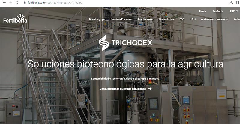 Trichodex estrena nueva web integrada en la página del Grupo Fertiberia