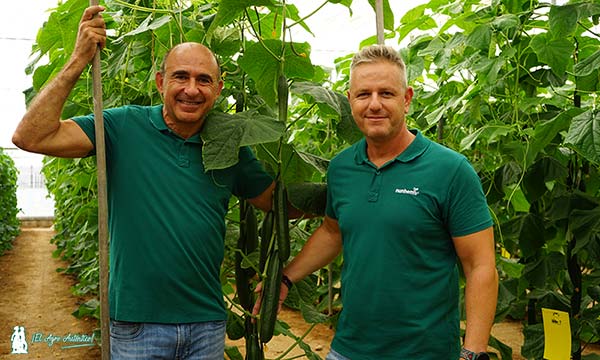 Miguel Ángel Jiménez y Manu Martínez, especialistas de la marca Nunhems de BASF / agroautentico.com