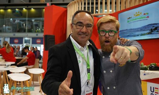 Juan Tomás, presidente de Hortiespaña, con el chef Daniel del Toro en la presentación de Esdeinvernadero.es / agroautentico.com