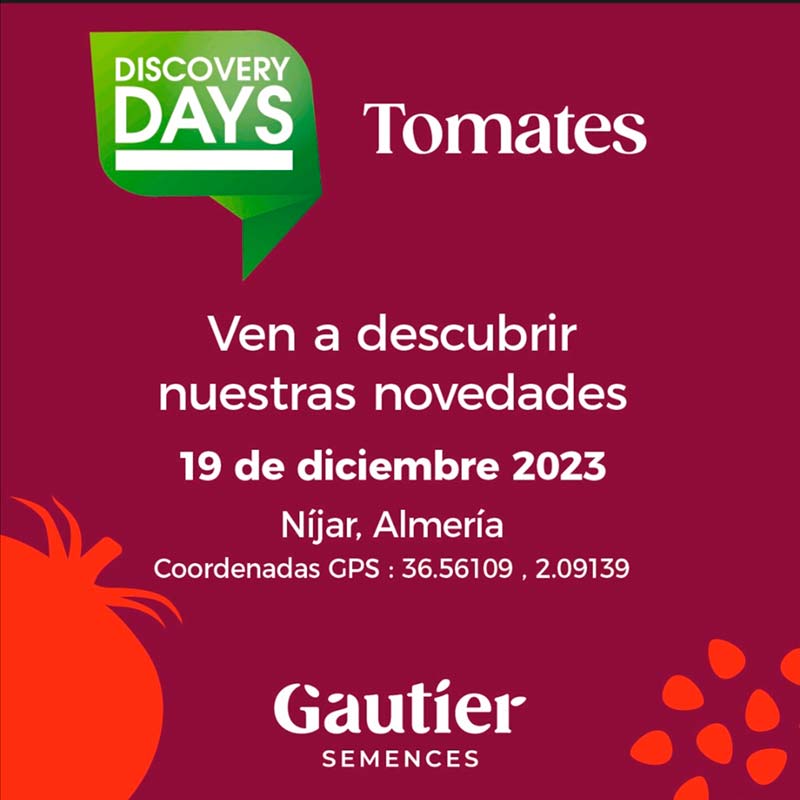 Día 19 de diciembre. Jornada de tomate de Gautier