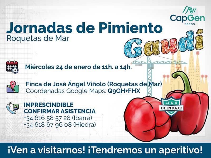 Día 24 de enero. Jornada de pimiento de CapGen