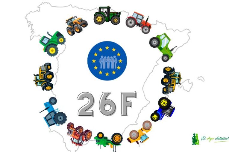Gran tractorada en Madrid coincidiendo con el Consejo de Ministros de la UE