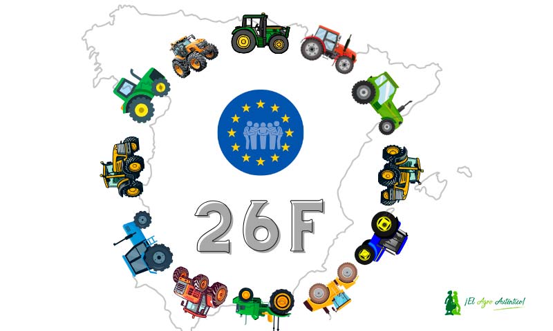 Gran tractorada en Madrid coincidiendo con el Consejo de Ministros de la UE