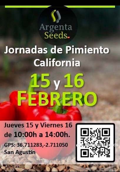 Días 15 y 16 de febrero. Jornadas de pimiento de Argenta Seeds