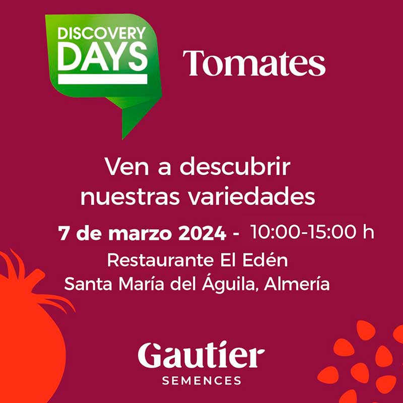 Día 7 de marzo. Jornada de tomate de Gautier