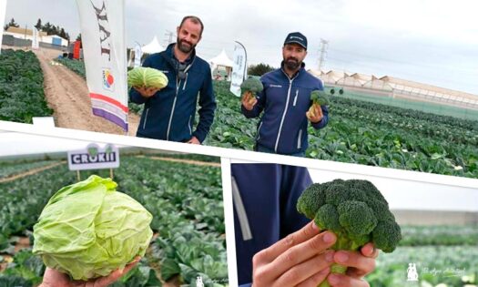 Jaime Dols y Nacho Suárez de Takii Seed en las jornadas de brásicas / agroautentico.com