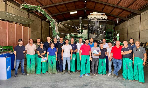 Máquina de tomate de industria en Extremadura con Bayer / agroautentico.com