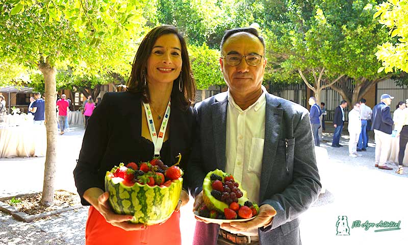 Céline Changarnier y Juan Tomás Cano, representantes de la Interprofesional Hortiespaña / agroautentico.com