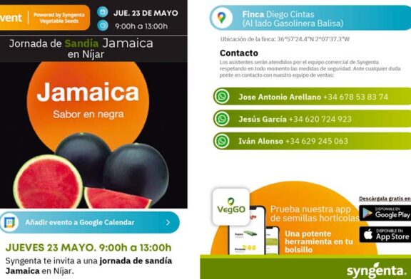 Día 23 de mayo. Jornada de sandía Jamaica de Syngenta