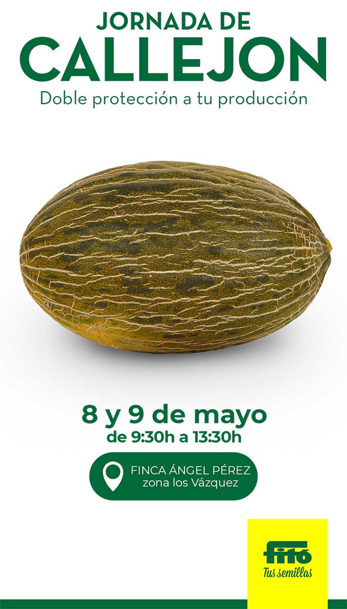 Días 8 y 9 de mayo. Jornada de melón piel de sapo de Semillas Fitó