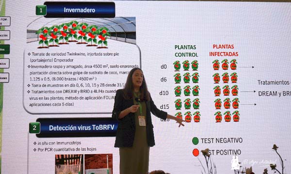 Ana Cristina Abreu es miembro del departamento de Química y Física de la UAL. Estudio de los prebióticos Dream y Brio de Viagro / agroautentico.com